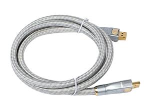 Cable DisplayPort 1.2, malla blindada de aleación de zinc