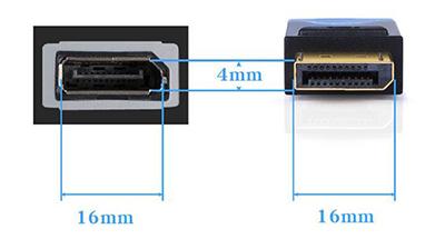 Cable DisplayPort 1.2, cable de visualización plano