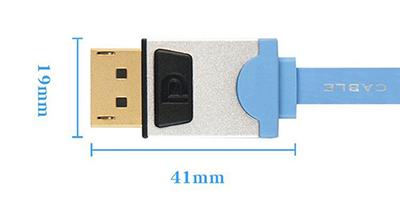 Cable DisplayPort 1.2, cable de visualización plano