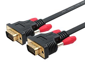 Cable VGA 15 pines, cable plano para computadora y TV