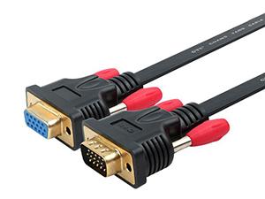 Cable VGA 15 pines, cable de extensión plano